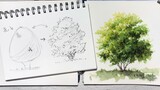 [Tutorial Cat Air] Cara menggambar pohon/Analisis pemikiran dan langkah-langkah menggambar pohon/Pen