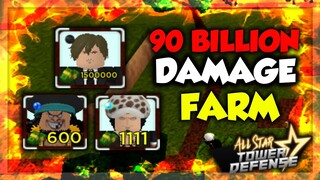 LEVEL 80 DR. HEART (TRAFALGAR LAW) DAMAGE FARM | ROBLOX ALL STAR TOWER DEFENSE
