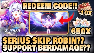 CLAIM REDEEM CODE BARU!! Robin META Support Baru??! 🤔 +GIVEAWAY!! | Honkai: Star Rail