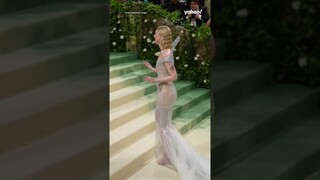 Elle Fanning looks stunning on 2024 Met Gala red carpet | #shorts #yahooaustralia