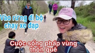 Cuộc sống pháp vùng thôn quê bình yên/vào rừng đi dạo chạy xe đạp/Cathy Gerardo