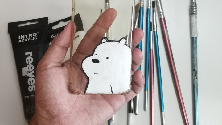 Phone case acrylic painting  " we bare bears " | ART VLOG