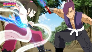 Boruto episode 231 - Pertarungan dahsyat antar samurai, Tsubaki Keluarkan jurus baru?