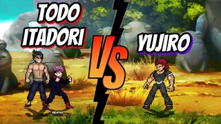 Itadori and Todo Vs Yujiro jujutsu kaisen x baki fights / mugen