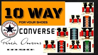 10 KIỂU BUỘC GIÀY CONVERSE, R.O