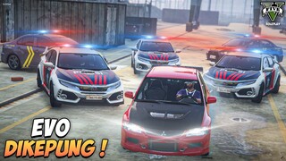 HOT PURSUIT‼️EVO MERAH DIKEPUNG POLISI‼️LOLOS DARI PENJARA‼️- GTA 5 ROLEPLAY