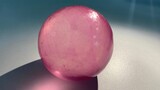 Cut a pink crystal.