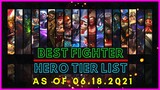 BEST FIGHTERS IN MOBILE LEGENDS JUNE 2021 | FIGHTER TIER LIST MOBILE LEGENDS