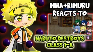 MHA/BNHA+Rimuru Reacts To Class 1-A VS. Naruto || Gacha Club ||