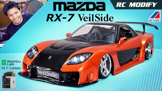 RC Modify 40 | Han's VeilSide RX-7 Fast and Furious Tokyo Drift Style - RC Car Bambu Lab X1C