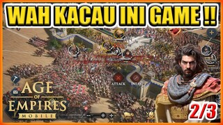 REBUTAN JADI KING !! PERANG 3 ALIANSI BESAR AGE OF EMPIRES MOBILE  PART 2/3