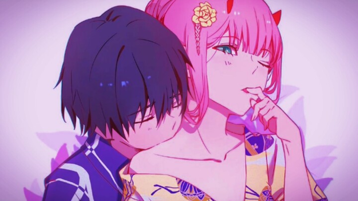 Sweet moments of Zero Two & Hiro