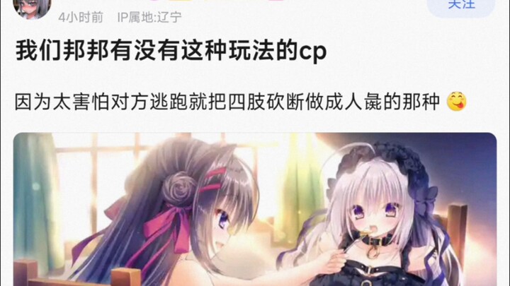 【BangDream】我们邦邦有没有这种玩法的CP，因为太害怕对方逃跑就把四肢砍断做成人彘的那种