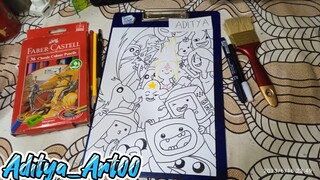 menggambar kartun (Carton Nertwork ) the adventure time #1