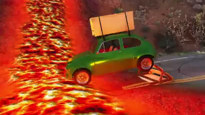 Cars vs Lava!