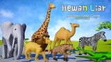 Animasi Binatang Buas | Hewan Liar 3D dilengkapi Nama dan Suaranya