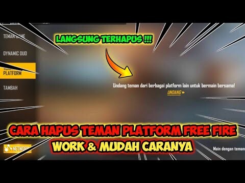 CARA HAPUS TEMAN PLATFORM ATAU FACEBOOK DI FREE FIRE