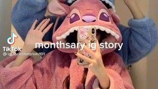 Monthsary ig story