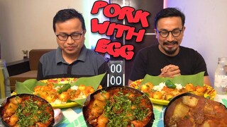 Pork With Egg EATING CHALLENGE  || Oksha Ga Yerum ga chaba hanba thuba tanaba manipuri