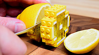 Lego Triple Layer Cheese Cake - เลโก้ในชีวิตจริง 8 / Stop Motion Cooking & ASMR