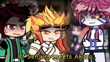 Hashiras react to If Senjuro meets Akaza || GCRV || Demon Slayer ||