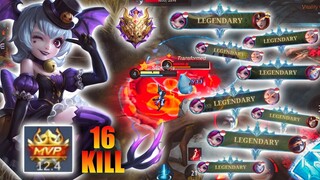 Gameplay Nana!! 16 Kill Tanpa Mati Sampe Legendary Berkali-kali | Mobile Legends