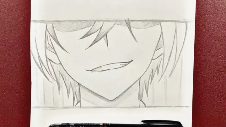 How to draw evil smile | anime drawings