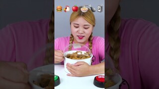 ASMR Mukbang Eating Emojis Food Challenge #asmr #shorts