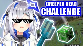 Kanata's Creeper Head Challenge 【Hololive English Sub】