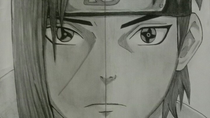 drawing  Itachi vs Shisui