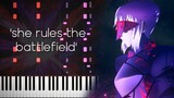 'she rules the battlefield' | Fate/stay night: Heaven's Feel - II. lost butterfly OST - [Piano]