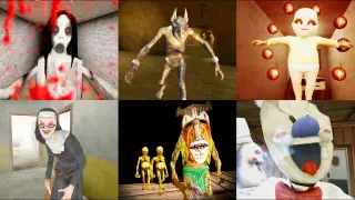 V+ Jumpscares #61 | Slendrina The Cellar⏳The Curse Of Anubis⏳The Baby In Yellow & More