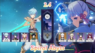 Ayaka Melt & Chongyun Xingqiu | New Spiral Abyss 2.4 | Full Stars - Genshin Impact