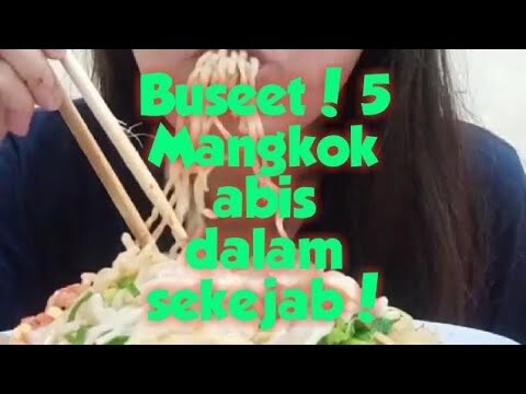 EBUSYEET!!! Mie 5 mangkok habis dalam sekejab! #short