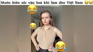 Muôn kiếu sốc văn hoá khi làm dâu Việt😂#haihuoc#hài#tt#cuoi