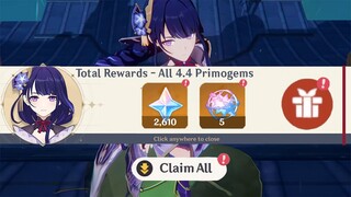 3,410 Primogems LEFT ON 4.3 FOR RAIDEN AND YOIMIYA - Genshin Impact