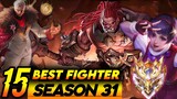 10 BEST FIGHTER TO RANK UP IN NEW SEASON S31 | Mobile Legends Tier List