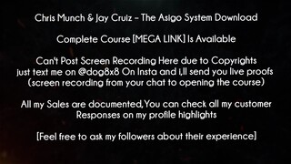 Chris Munch & Jay Cruiz Course The Asigo System Download