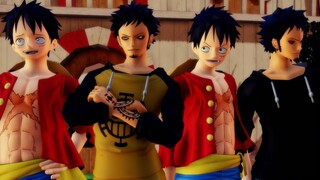 [MMD One Piece] - Law x Luffy Lawlu - Mamma Mia (Yaoi)