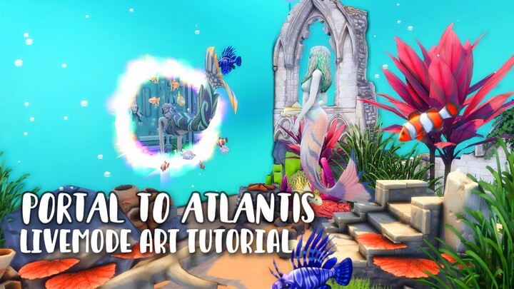Portal to Atlantis | SIMS 4 TUTORIAL using T.O.O.L. | NO CC