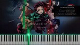 Gurenge - DEMON SLAYER: KIMETSU NO YAIBA | Piano Cover - Vivace Music | Gurenge Easy Piano Tutorial