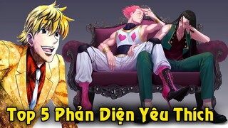 Top 5 Nhân Vật Phản Diện Được Yêu Thích Nhất Trong Hunter X Hunter – Hisoka Top Mấy ?