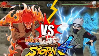 Kakashi hatake vs might guy Gerbang Ke 8❗Game Naruto Ultimate Ninja Storm 4