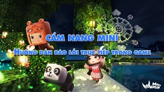 Cẩm Nang Mini: Hướng Dẫn Báo Lỗi Trực Tiếp Trong Game