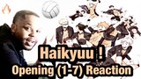 Haikyuu! Openings (1-7) Reaction | Anime Op Reaction