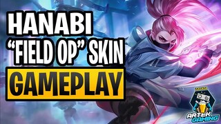 HANABI'S NEW SKIN "FIELD OP" GAMEPLAY PART 1! MOBILE LEGENDS BANG BANG