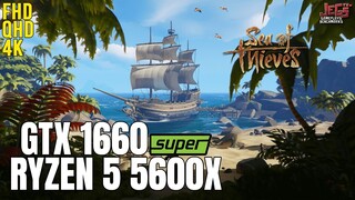 Sea of Thieves | Ryzen 5 5600x + GTX 1660 Super | 1080p, 1440p, 2160p benchmarks!