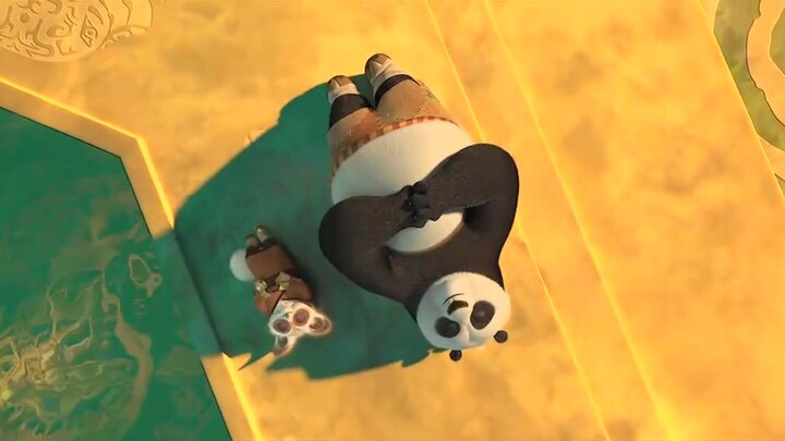 Kung Fu Panda: After Po finished fighting, he finally remembered his master