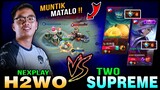 NEXPLAY Squad vs. Two Supreme in Rank! Roger Gameplay by H2wo ~ Mobile Legends (Epic Comeback)