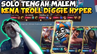 LAGI SOLO MALAH KENA TROLL DIGGIE - MOBILE LEGENDS